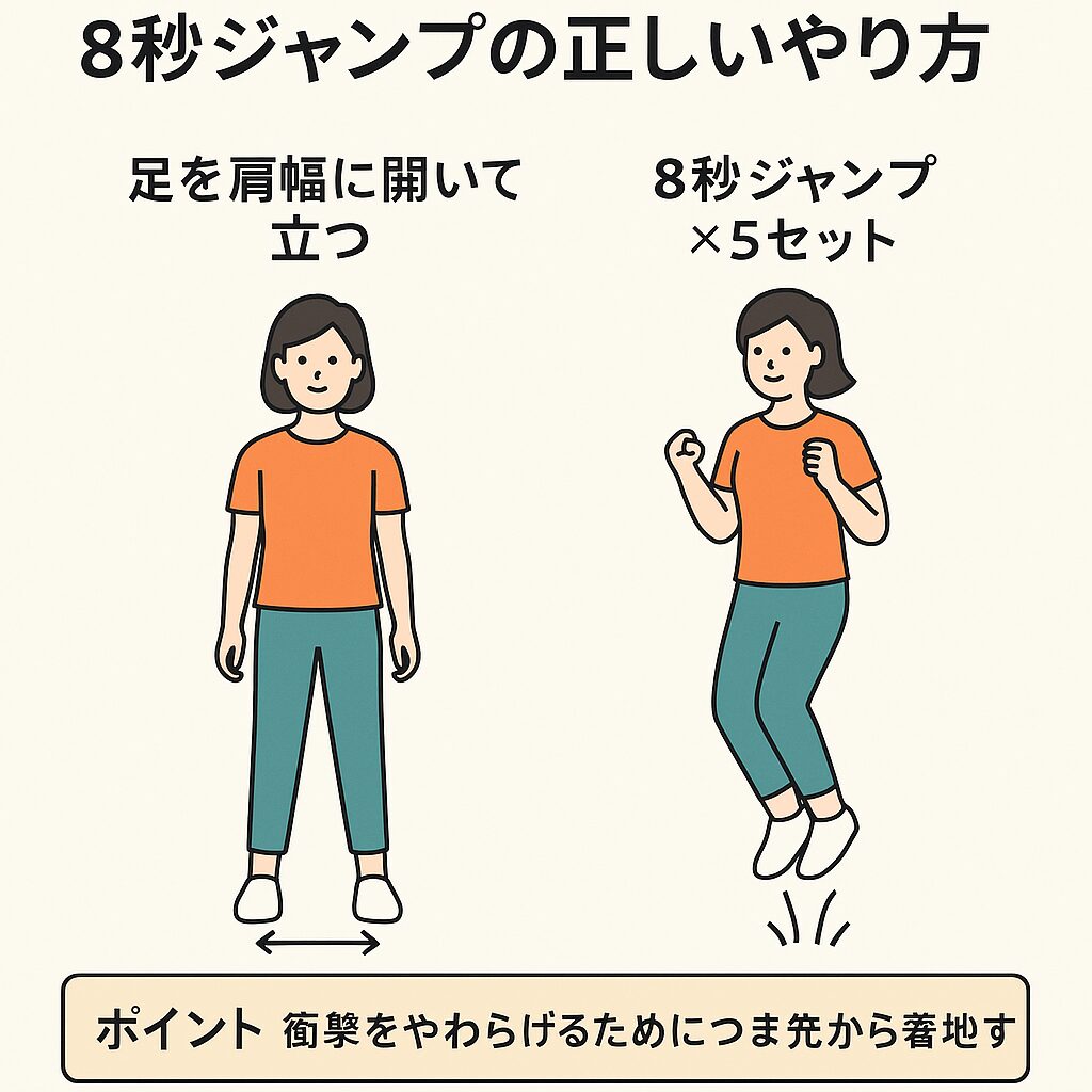 ８秒ジャンプやり方