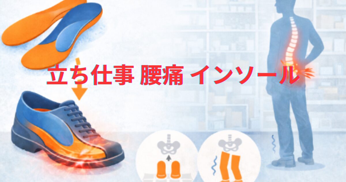 立ち仕事腰痛インソール